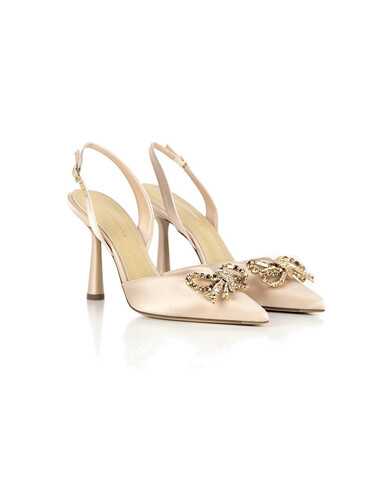 Adele Vanity – Décolleté Slingback in Raso, col. Beige