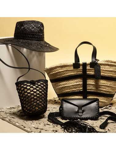 LAGUNA | Fedora con disegno azteco dettagli in pelle col. nero