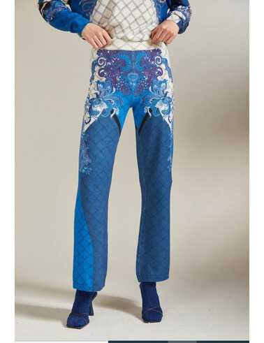 LETIZIA DENARO Pantalone Stampa Foulard – Pantalone
