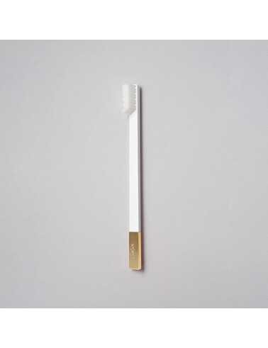 A Priori Spazzolino Design Medium Bianco-Oro | Design