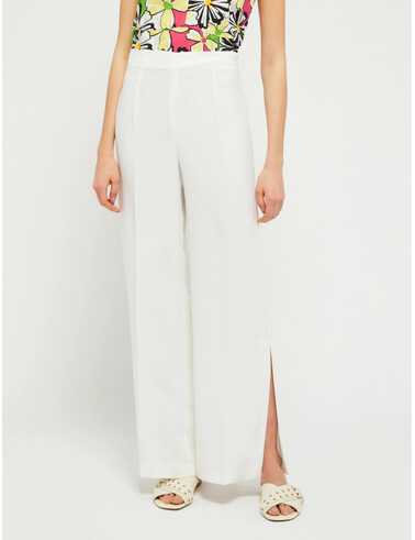 Pantaloni Enver Satin – Pantalone in 100% Poliestere, col. Bianco