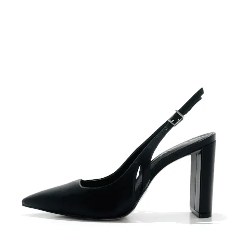 Charlie – Slingback Pump in Nappa Leather, Black