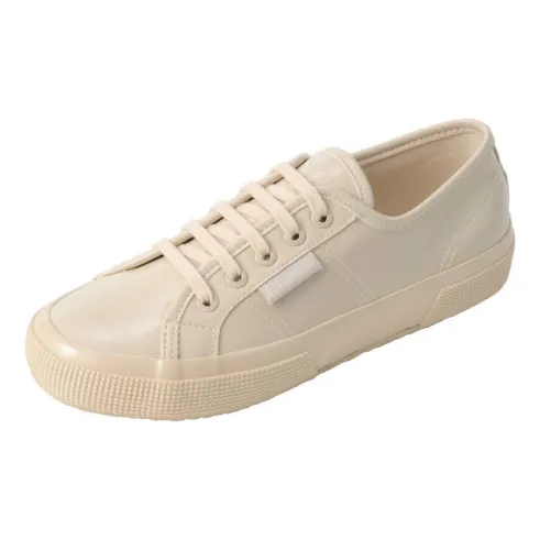 2750 Vegan Varnish Material – Sneaker in Materiale Sintetico Vegano Effetto Vernice, col. Beige Crystal