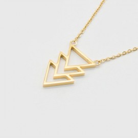 KUKU Triangle Necklace gold