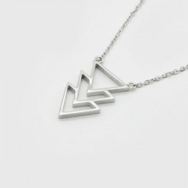 KUKU Triangle Necklace silver