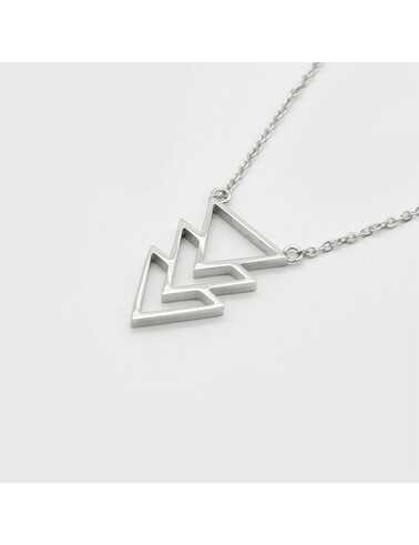KUKU Triangle Necklace silver