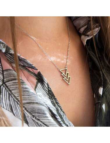 KUKU Triangle Necklace silver