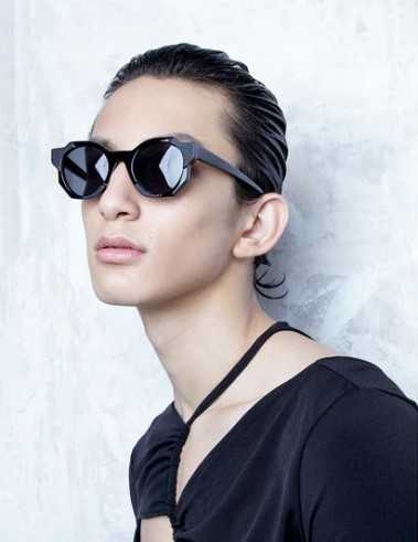 GROOVE SUN| Occhiali da sole montatura col. 01/B Black / lente Black