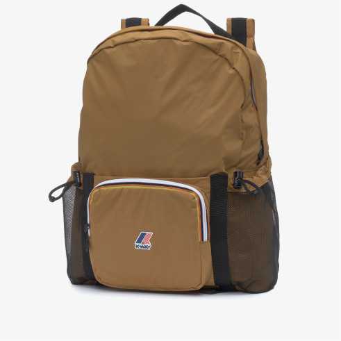 Le Vrai 4.0 Michel – Backpack in Waterproof Ripstop Nylon, Brown Bistre