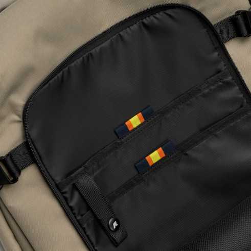 Salome – Travel Backpack in Ripstop Nylon, Grey Tortora