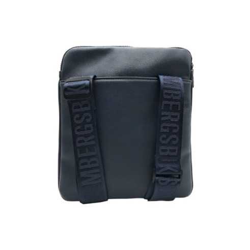 Carl – Crossbody Bag in Nylon and Polyurethane Leather, Black