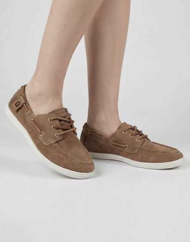 Goa – Sneaker in Suede, Beige Stone Washed