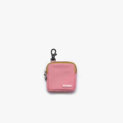  K-Way Emee Pink Geranium custodia cuffie impermeabile 