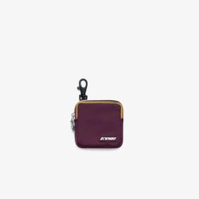  K-Way Emee Violet Mauve Wine Waterproof Earbuds Case 