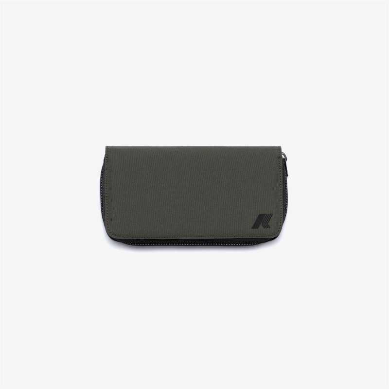 Lorraine – Portafoglio in Nylon e Fodera in Poliestere Ripstop, col. Verde Blackish