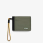 Leschelle – Portafoglio Bifold in Nylon Ripstop Impermeabile con Fodera in Poliestere, col. Verde Lichen