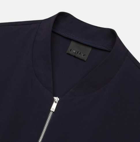 NIGATA – Jacket in Nylon and Spandex, Navy Blue