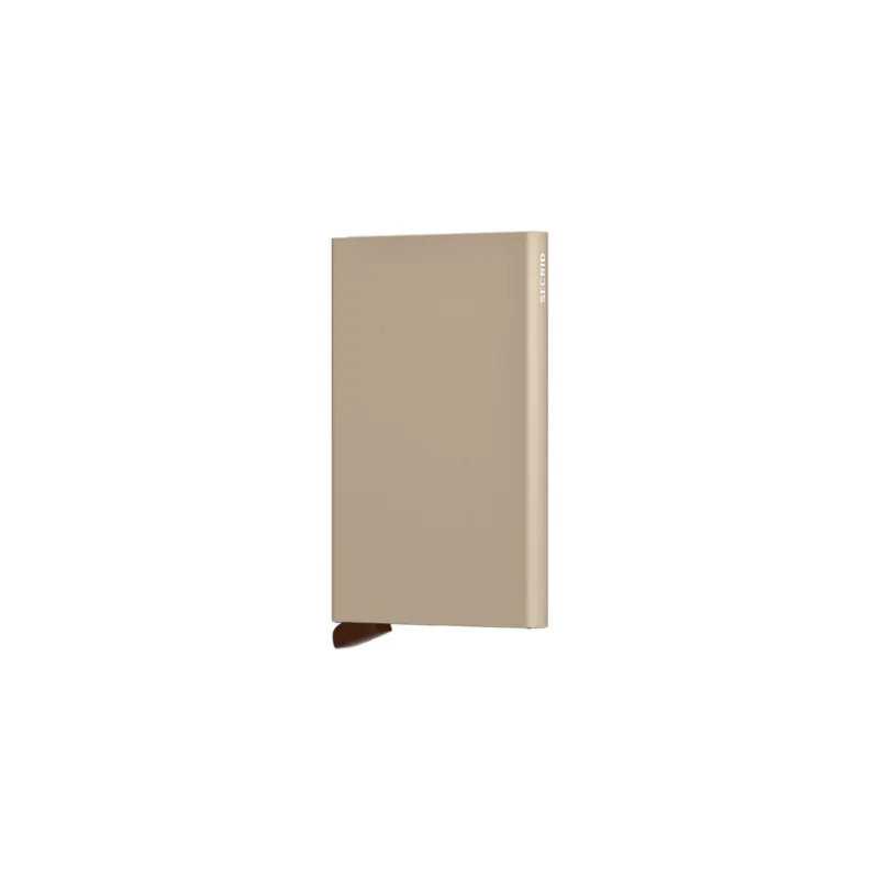 Cardprotector Poedercoat – Card Wallet in Anodized Aluminum with Powder Coating Finish, Plastic and Stainless Steel, Desert