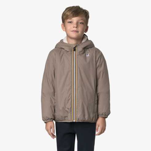 Giacca P. Le Vrai 4.0 Claude Orsetto / Giacca Kids Mid Warm Col. Beige Taupe / K-WAY