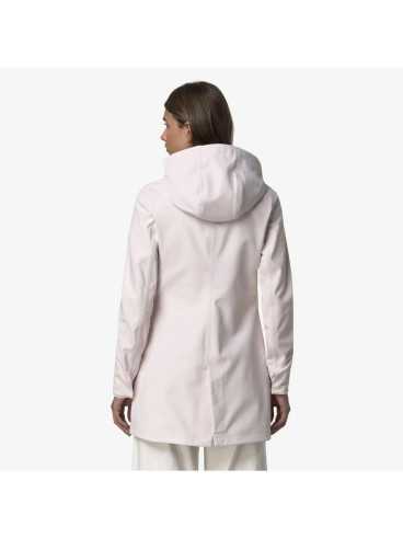 Mathy Bonded – Giacca in Nylon Stretch a 3 Strati, col. Beige Cashmere - Blue Depth