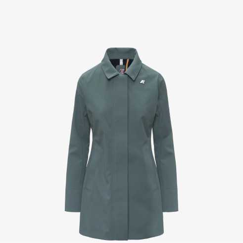 Mathy Bonded – Giacca in Nylon Stretch a 3 Strati, col. Green Balsam - Blue Depth