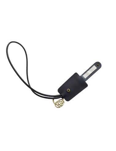 cChain – Portachiavi con Cavo USB in Pelle e Metallo Rivestito in Ottone, col. Blu